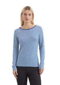 Marc O'Polo MARC O'POLO Damen Langarmshirtmulti_blau, casual, Gr. S, Jersey, Obermaterial: 100% Baumwolle, Shirts