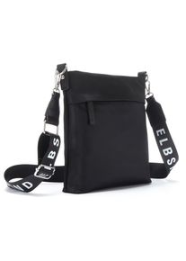 ELBSAND Damen Umhängetasche "Schultertasche", schwarz, Textil, unifarben, Taschen, Minibag, Handtasche, Crossbody Bag VEGAN