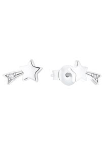 Mädchen Paar Ohrstecker "2035295", Silber 925 (Sterlingsilber), silber, Prinzessin Lillifee, Silber 925 (Sterlingsilber), Ohrringe, mit Zirkonia