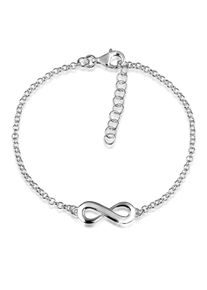 NENALINA Damen Armband "Infinity Symbol Unendlichkeits-Zeichen 925 Silber", 18cm, ohne Stein, Silber 925 (Sterlingsilber), silber, Silber 925