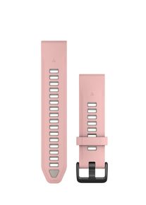 Garmin Uhrenarmband "Wechselarmband QuickFit 20 mm Silikon", 28cm, Garmin fenix 8 (43mm)-kompatible Garmin Uhrmit 20mm Stegbreite, rosa, Silikon,