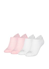 Puma Damen Sneakersocken "Puma WOMEN CUSHIONED SNEAKER 4P ECOM", Gr. 39, pink, Materialmix, unifarben, Socken, mit speziellen Ventilationszonen