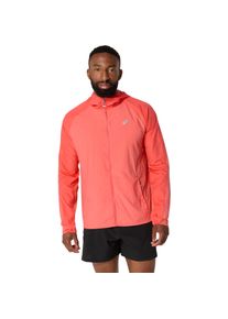 asics Herren Laufjacke "ROAD PACKABLE JACKET"coral reef, sportlich, Gr. XXL, Softshell, Obermaterial: 100% Nylon, Jacken