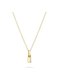 Damen Kette mit Anhänger "Schmuck Geschenk Edelstahl Halskette Festive Mini Link", Edelstahl, L: 45cm B: 2mm, gold, Liebeskind Berlin, Edelstahl,