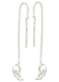 Jobo Damen Paar Ohrhänger "Flügel", Silber 925 (Sterlingsilber), silber, Silber 925 (Sterlingsilber), Ohrringe, 925 Silber