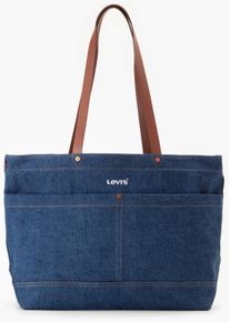 Levi's LEVI'S Damen Shopper "WOMEN'S HERITAGE TOTE-ALL", blau, Baumwolle, Taschen