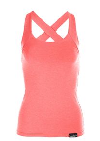 WINSHAPE Damen Sporttop "WVR25", rot, Gr. M, 48% Baumwolle, 48% Polyester, 4% Elasthan, Tops, Cross Back Style