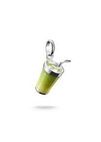 Thomas Sabo Damen Charm-Einhänger "Charm Matcha Latte-Design - Connect, CC1266-007-6", bunt, Silber 925, recycelt, Charms