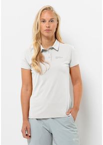 Jack Wolfskin Damen Poloshirt "PRELIGHT TRAIL POLO W", weiß, Gr. S, 1. OBERSTOFF: 100% POLYESTER Futter: 87% POLYESTER, 13% ELASTHAN, Shirts