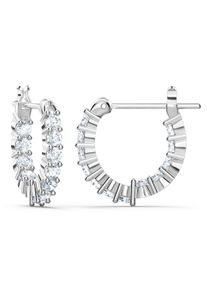 Swarovski Damen Paar Creolen "Schmuck Geschenk Matrix Tennis Vittore Ohrringe", Metall, silber, Metall, Ohrringe, Swarovski Zirkonia (synth.)