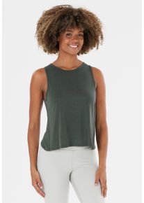 ENDURANCE ATHLECIA ATHLECIA Damen Tanktop "Haze", grün, sportlich, Gr. 46, unifarben, 69% Modal, 31% Polyester, Tops, mit schnelltrocknender Funktion