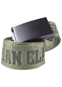 Urban Classics Damen Hüftgürtel "Urban Classics Unisex Jaquard Logo Belt", grün, Gr. 120, 100% Polyester, Gürtel