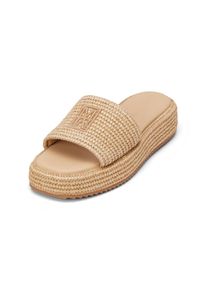 Marc O'Polo MARC O'POLO Damen Sandale "in Bastoptik", Gr. 42, beige, Obermaterial: 100% Polyester, unifarben, Schuhe