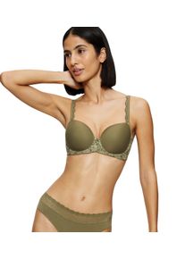 Triumph Damen Bügel-BH "Amourette WP", Gr. 75, grün, Microtouch, Spitze, Obermaterial: 63% Polyester, 25% Polyamid, 12% Elasthan, unifarben, elegant,
