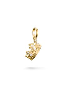 Thomas Sabo Damen Charm-Einhänger "Charm Krone mit Zirkonia - Connect, CC1247-051-14, CC1247-414-14", gold, Silber 925, recycelt, Charms, mit