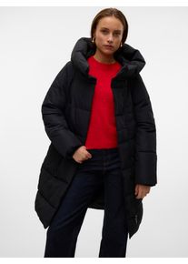 Véro Moda VERO MODA Damen Steppmantel "VMLEONIEKATE COAT GA NOOS", schwarz, modisch, Gr. XL, unifarben, Steppware, Obermaterial: 100% Polyester, Mäntel, mit