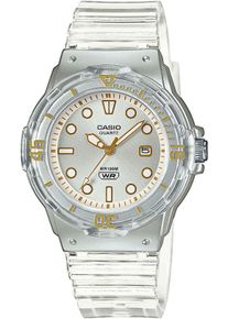Kinder Quarzuhr, transparent, CASIO TIMELESS COLLECTION, Armbanduhren, Armbanduhr, Kinder, Jugendliche, bis 10 bar wasserdicht, Leuchtzeiger