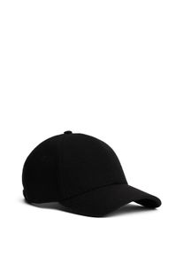 Tommy Hilfiger Damen Baseball Cap "TH RWB 6 PANEL MELTON CAP", schwarz, casual, Wollmischung, Caps, aus Wollmix mit Flag aus Emaille