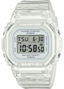 CASIO Baby-G Damen Chronograph, transparent, Armbanduhren, Quarzuhr, Armbanduhr, Damenuhr, automatischer Kalender, digital, Timer