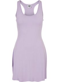 Urban Classics Damen Shirtkleid "Urban Classics Damen Ladies Modal Short Racer Back Dress", lila, klassisch, Gr. M, unifarben, 77% Modal, 23%