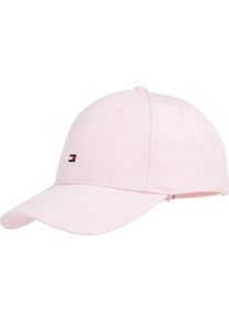 Tommy Hilfiger Baby Baseball Cap "SMALL FLAG CAP", rosa, casual, Gr. L, unifarben, Stoff, Baumwolle, Caps, Klemmverschluss, Logostickerei, für Kinder