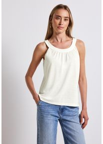 Street One Damen Trägertop, weiß, casual, Gr. 44, unifarben, Stoff, 80% Polyester, 20% Viskose, Tops