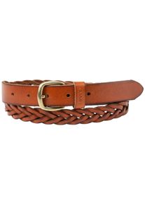Levi's LEVI'S Damen Flechtgürtel "LV Gürtel", orange, casual, Gr. 105, Leder, Gürtel, for Women