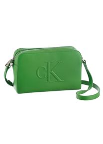 Damen Messenger Bag "SCULPTED EW CAMERA BAG20", Calvin Klein Jeans, grün, Lederimitat, unifarben, Taschen, kleine Umhängetasche, Schultertasche Damen