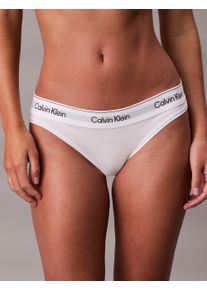 Damen Bikinislip "MODERN COTTON", Calvin Klein Underwear, Gr. XL, weiß, Obermaterial: 53% Baumwolle, 35% Modal, 12% Elasthan, unifarben, Unterhosen,