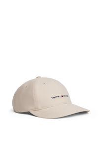 Tommy Hilfiger Damen Baseball Cap "TH FLAG SUITING 6 PANEL CAP", beige, casual, Web, Baumwolle, Caps, strukturierte Oberfläche