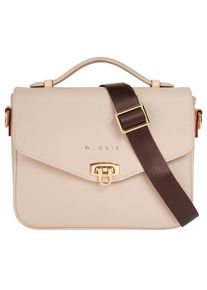 Bugatti Damen Umhängetasche "ELLA", beige, Kunstfaser, unifarben, leicht glänzend, Taschen