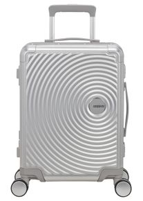 Hartschalen-Trolley "SOUNDBOX ALU, verschiedene Größen und Farben", American Tourister, silber, Aluminium, Koffer, Hartschalen-Koffer zwei