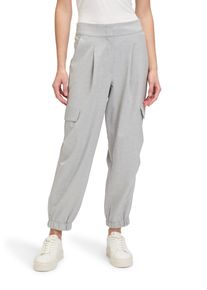 Betty Barclay Damen Stoffhose "Betty Barclay Stoffhose unifarben", grau, casual, Gr. 42, Obermaterial: 62% Polyester, 34% Viskose, 4% Elasthan.,