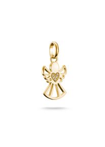 Thomas Sabo Damen Charm-Einhänger "Charm Beschützer der Liebe - Connect, CC1242-051-14, CC1242-414-14", gold, Silber 925, recycelt, Charms, mit