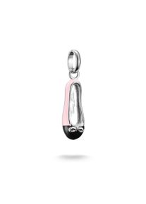 Thomas Sabo Damen Charm-Einhänger "Charm Ballerina-Design - Connect, CC1245-007-14, CC1245-007-9", rosa, Silber 925, recycelt, Charms