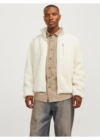 Jack & Jones JACK & JONES Herren Kurzjacke "JJEBRADLEY TEDDY JACKET NOOS", rot, modisch, Gr. XXL, unifarben, Web, Obermaterial: 100% Polyester, Jacken
