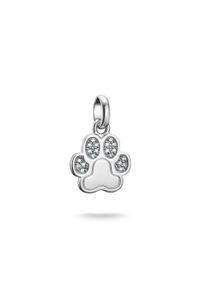 Thomas Sabo Damen Charm-Einhänger "Charm Pfoten-Design - Connect, CC1259-051-14, CC1259-414-14", silber, Silber 925, recycelt, Charms, mit Zirkonia