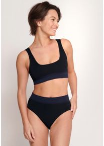 Sloggi Damen Bustier "EVER Infused Aloe Top", Gr. S, schwarz, Single Jersey, Obermaterial: 75% Polyamid, 16% Elasthan, 9% Polyethylen, modisch, BHs,