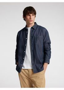 Selected Homme Herren Langarmhemd "SLHREGCARLO DENIM LS SHIRT NOOS", blau, modisch, Gr. XXL, unifarben, Web, Obermaterial: 100% Baumwolle, Hemden