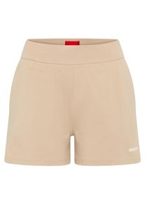 HUGO UNDERWEAR Damen Shorts "SHUFFLE_SHORTS", Gr. S, beige, Jersey, Obermaterial: 48% Baumwolle, 48% Modal, 4% Elasthan, casual, Hosen, mit