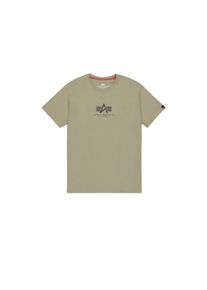 Herren T-Shirt "Alpha Industries Men - T-Shirts Basic T-Shirt ML", grün, Gr. XXL, Alpha Industries, Obermaterial: 100% Baumwolle, Shirts