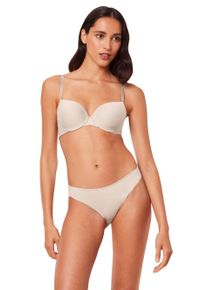 Triumph Damen Balconnet-BH "Pure Micro WHP", Gr. 90, beige, Single Jersey, Obermaterial: 47% Polyamid, 36% Polyester, 17% Elasthan, unifarben, clean,