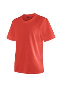 Maier Sports Herren Funktionsshirt "Walter", rot, Gr. XL, 100% Polyester, Shirts, Herren T-Shirt, rundhals pique Outdoorshirt, schnelltrocknend