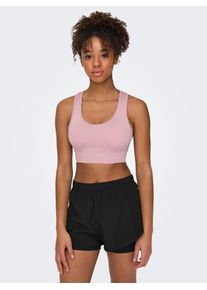 Only Play Damen Sport-BH "ONPDAISY SEAM SPORTS BRA - NOOS", lila, sportlich, Gr. L, unifarben, Jersey, Obermaterial: 92% Polyamid, 8% Elasthan, BHs,