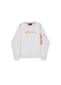 Herren Sweater "Alpha Industries Men - Sweatshirts Alpha Label Sweatshirt", grau, Gr. M, Alpha Industries, Obermaterial: 80% Baumwolle, 20%