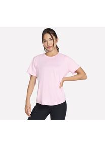 Skechers Damen Funktionsshirt "GODRI SWIFT TEE"sweet dreams, sportlich, Gr. XS, Jersey, Obermaterial: 91% Polyester, 9% Elasthan, Shirts