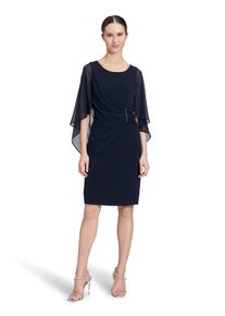 Vera Mont Damen Cocktailkleid "Vera Mont Cocktailkleid mit Raffung", blau, elegant, Gr. 44, Obermaterial: 95% Polyester, 5% Elasthan. Besatz: 100%