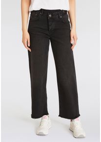 Herrlicher Damen Straight-Jeans "Mäze Sailor Recycled Denim Black Stretch", schwarz, casual, Gr. 33, unifarben, Denim/Jeans, Obermaterial: 99%