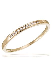 Goldmaid Damen Diamantring, 18,5, Gelbgold 585, gold, Gelbgold 585, Fingerringe
