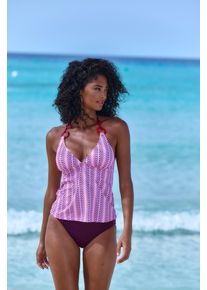 Vivance Damen Tankini, rosa, Gr. 36, Polyamid, Bikini-Sets, mit Zierringen